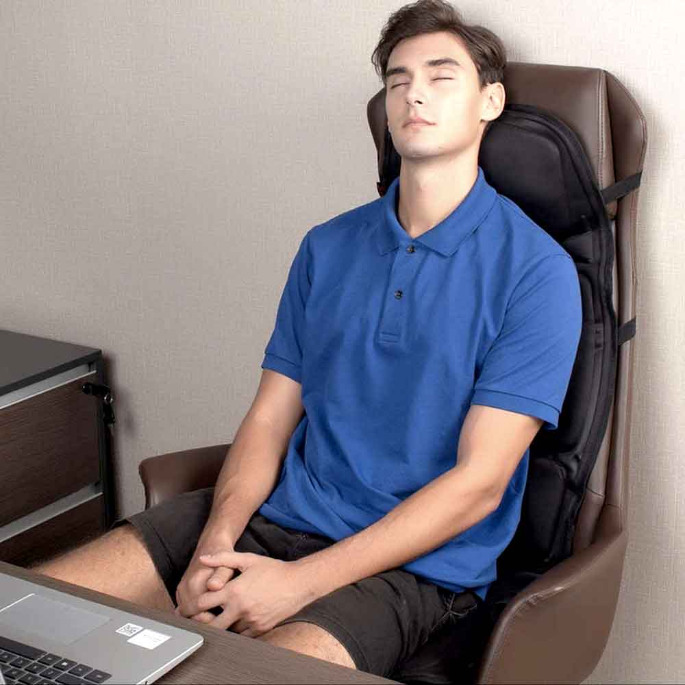 Relaxation Haven | Customizable Heated Massage Seat Cushion