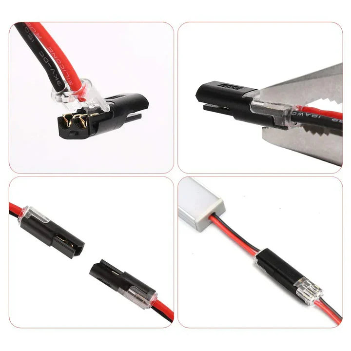 2-Pole Cable Connector No-Strip Insulation-Piercing Pluggable