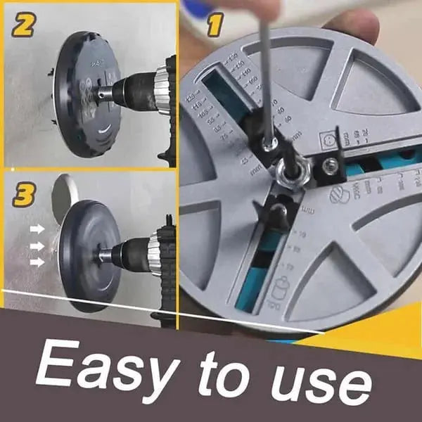 Adjustable Hole Saw 1.77 To 5.12 Inches Triple-Tooth Quick-Change