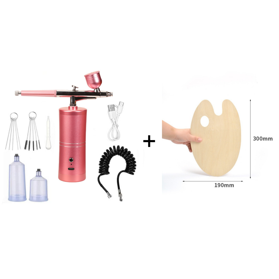 Airbrush Gun Cordless Rechargeable Adjustable Pressure
