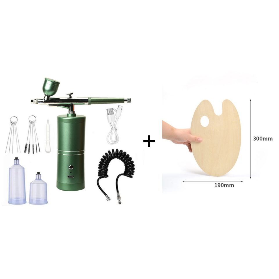 Airbrush Gun Cordless Rechargeable Adjustable Pressure