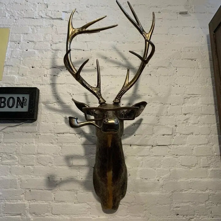 Animal Head Wall Decoration Hand-Painted Resin