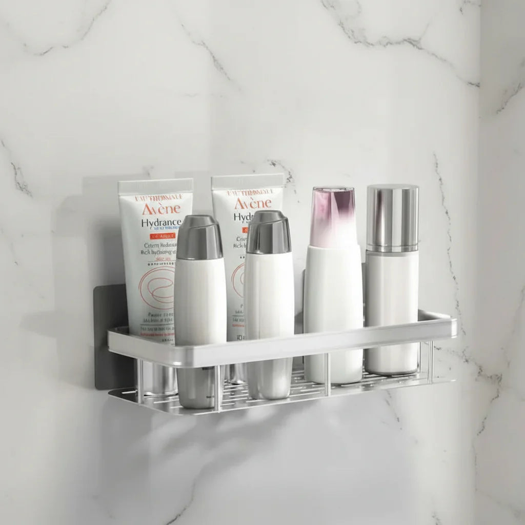 Bathroom Shelf Drill-Free Self-Adhesive Stainless Steel Trim