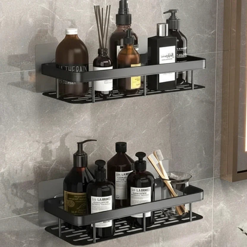 Bathroom Shelf Drill-Free Self-Adhesive Stainless Steel Trim