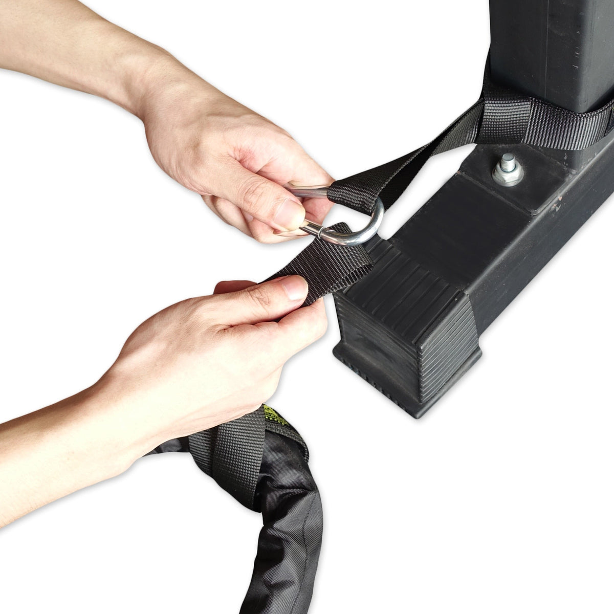 Battle Rope Anchor Strap Tool-Free Weather-Resistant 1,653 lb Load