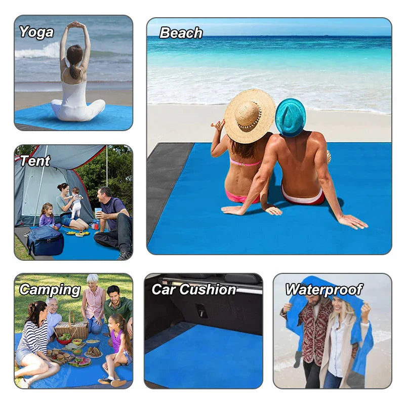 Beach Mat Water-Repellent & Foldable 200 x 140 cm