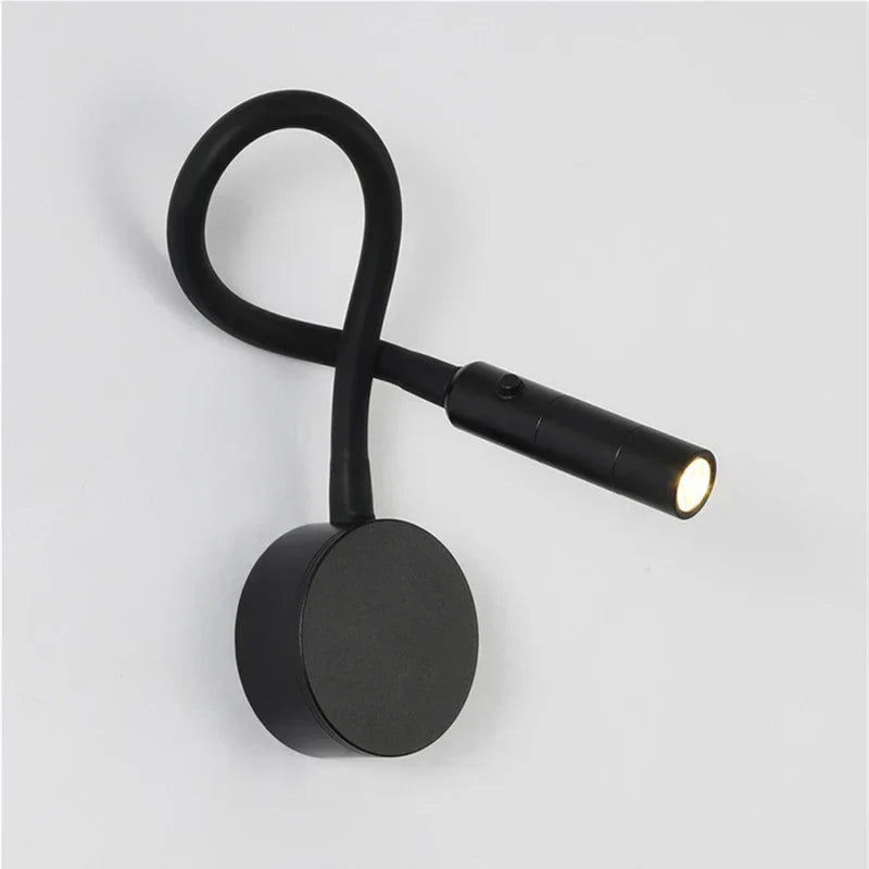 Bedside LED Wall Lamp Flexible Gooseneck Touch Switch 3000/4000/6000K