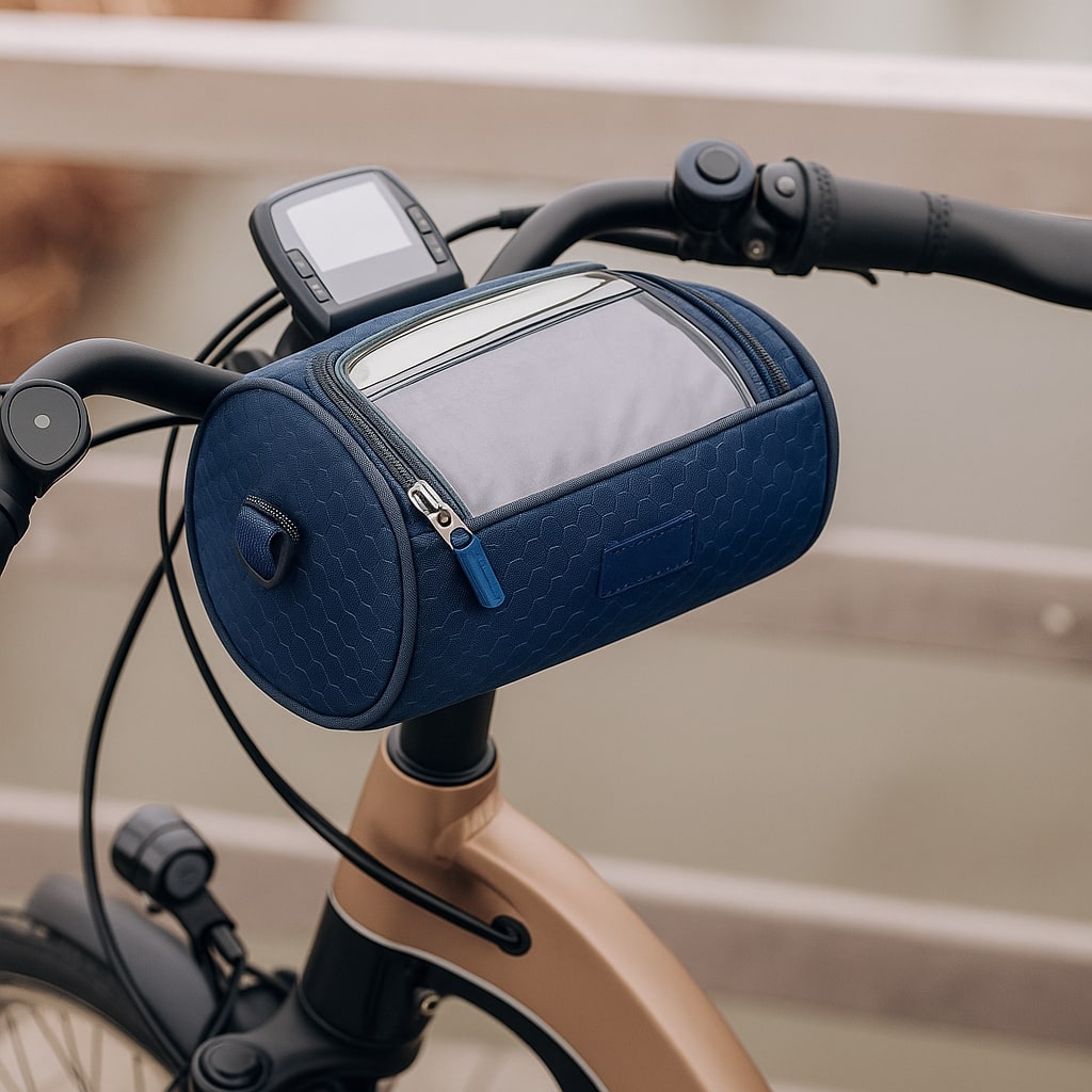 Bicycle Handlebar Bag Touchscreen Phone Window Water-Resistant Nylon