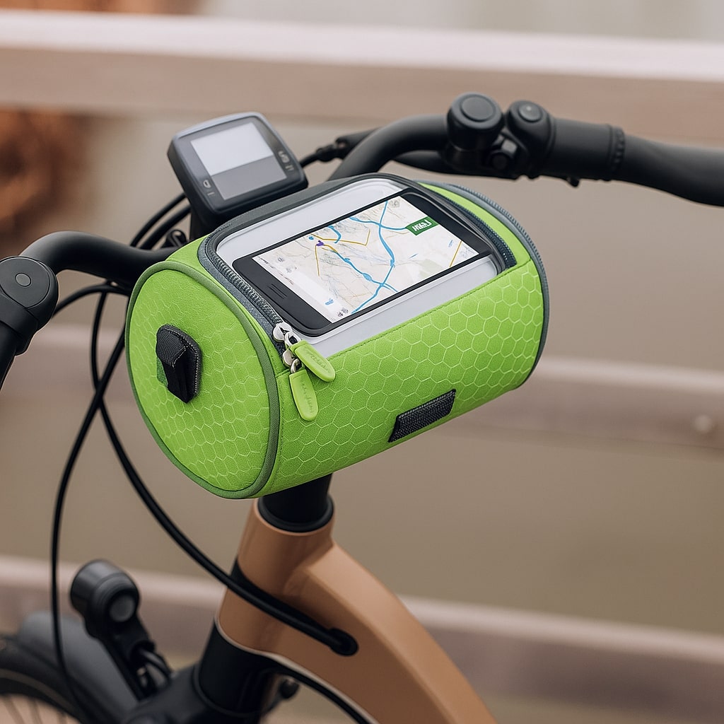 Bicycle Handlebar Bag Touchscreen Phone Window Water-Resistant Nylon