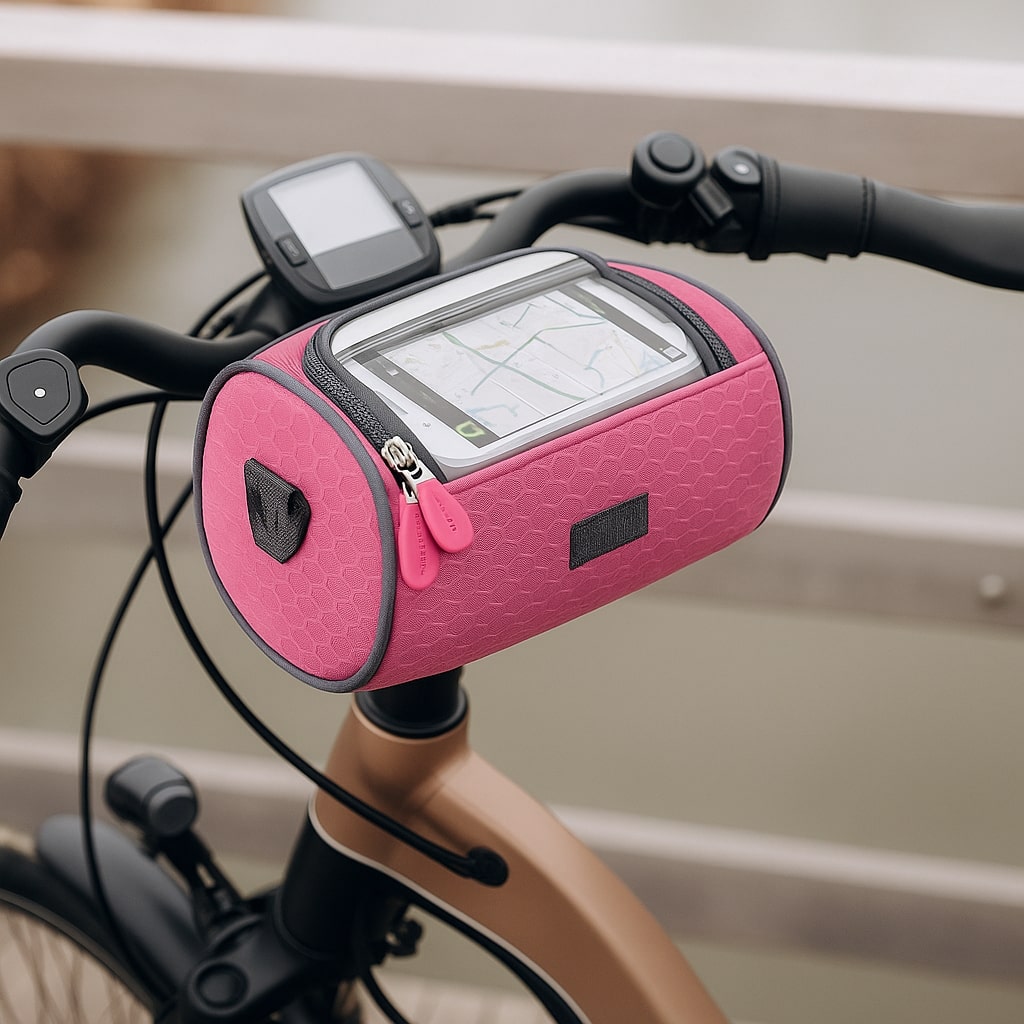 Bicycle Handlebar Bag Touchscreen Phone Window Water-Resistant Nylon