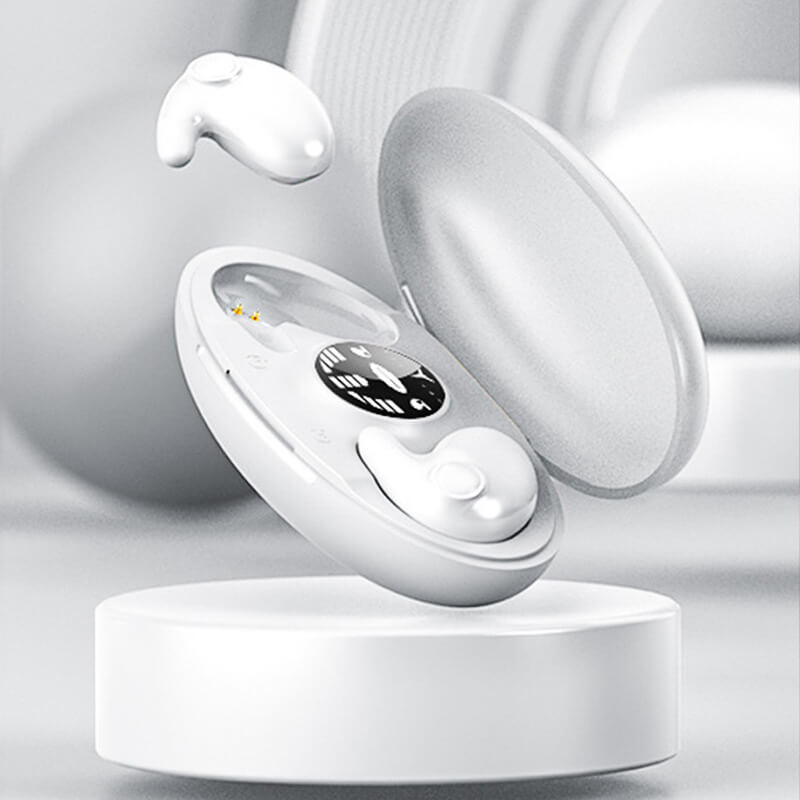 Bluetooth Earbuds Ultra-Thin Side-Sleeper IPX5 24-Hour Battery