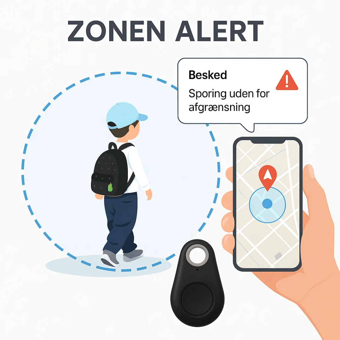 Bluetooth Tracker App Controlled Audible Alert 2-Piece Set