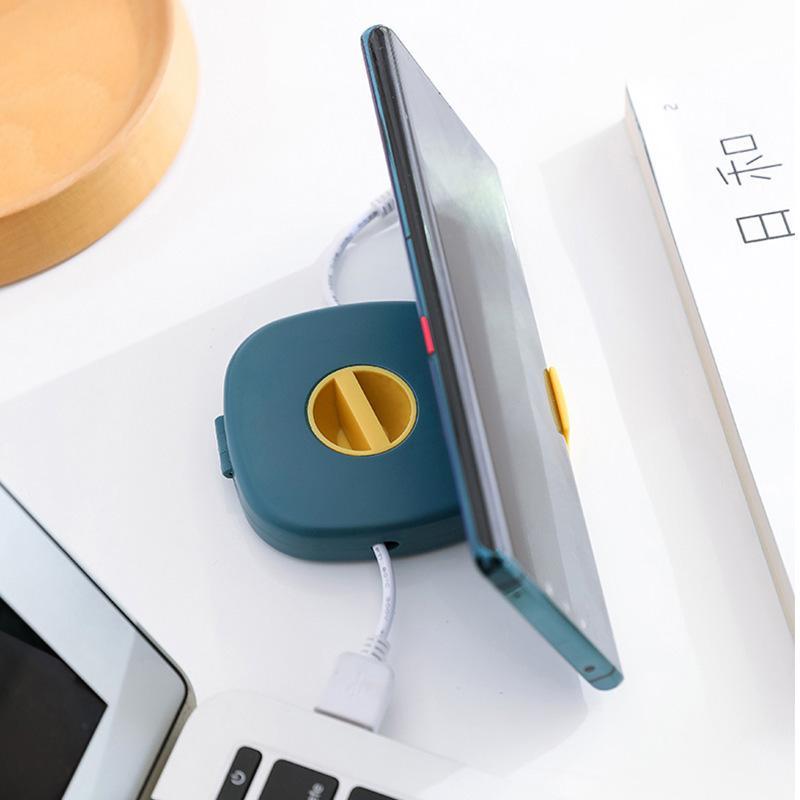 Cable Organizer Kink-Free Winding & Integrated Phone Stand