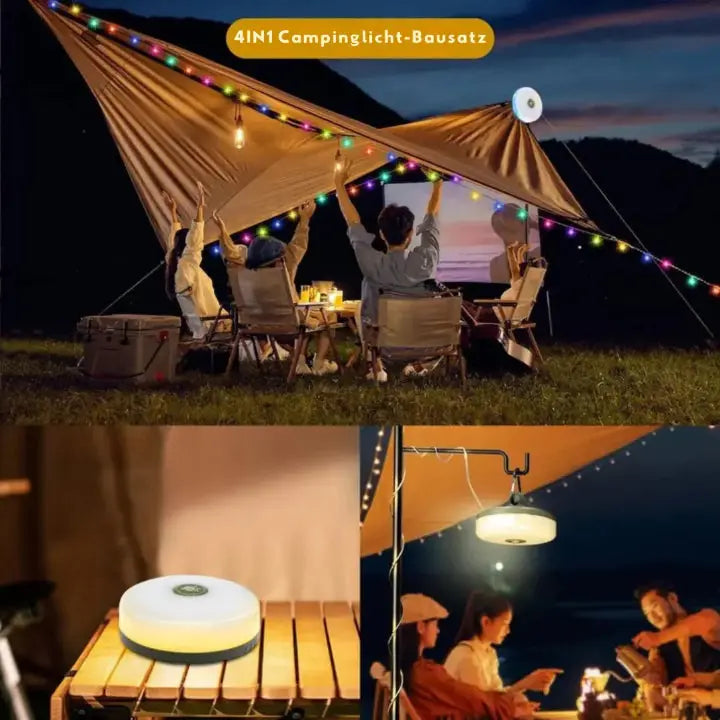 Camping Lantern 4-in-1 USB Rechargeable Power Bank