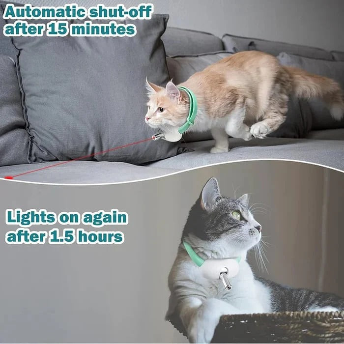 Cat Laser Collar Automatic Adjustable TPU Band