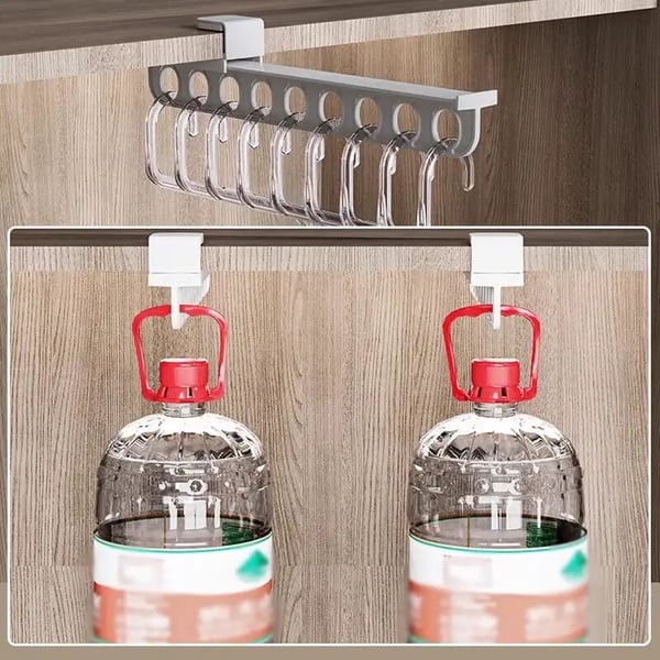 Closet Hanger Extendable Smooth Sliding Aluminum Adhesive Mount
