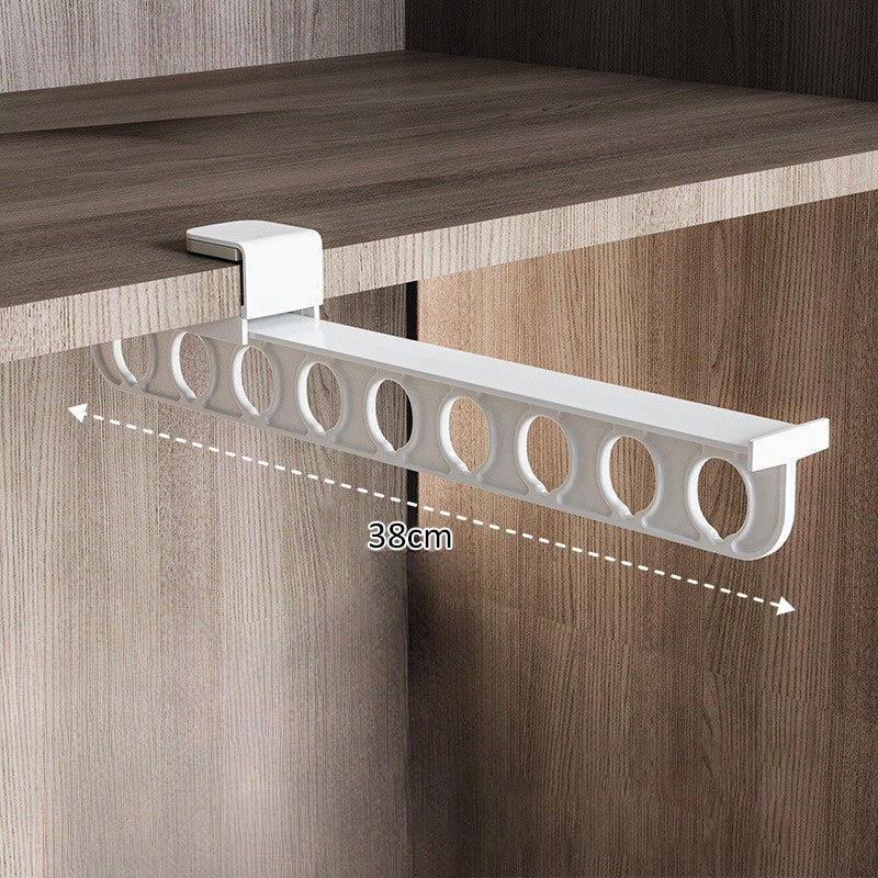 Closet Hanger Extendable Smooth Sliding Aluminum Adhesive Mount