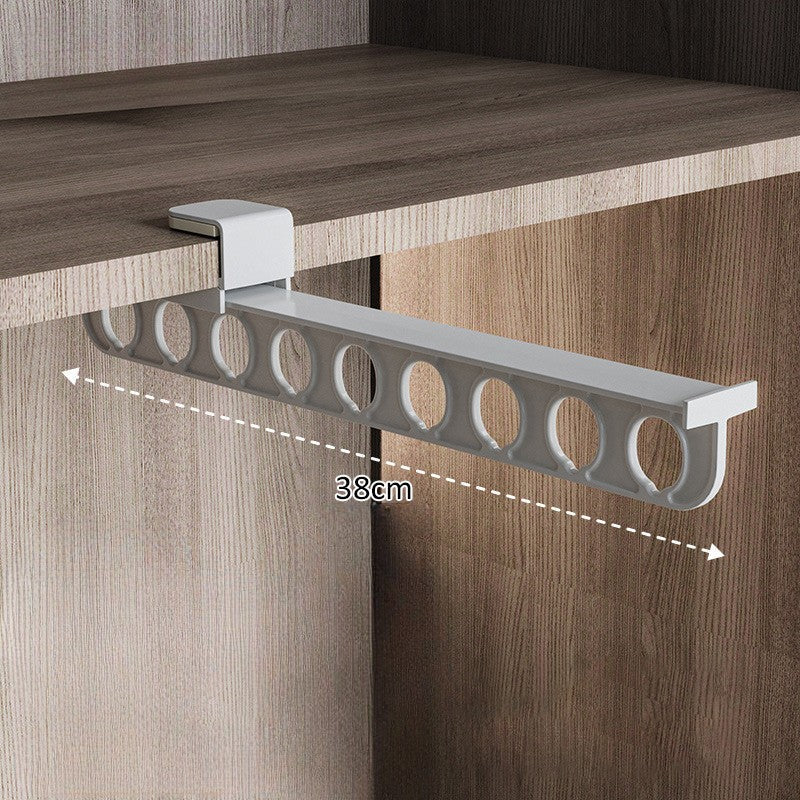Closet Hanger Extendable Smooth Sliding Aluminum Adhesive Mount