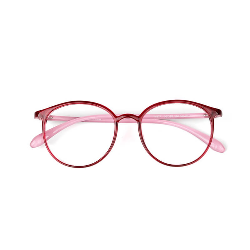 Computer Glasses Round Frame Blue Light Filter Lightweight