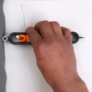 Contour Gauge Tool Locking Mechanism Double-Sided Metal & ABS