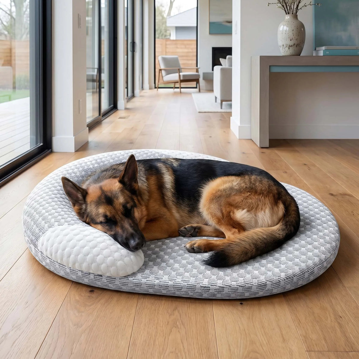Cooling Pet Bed Ice Silk Honeycomb Raised Edge