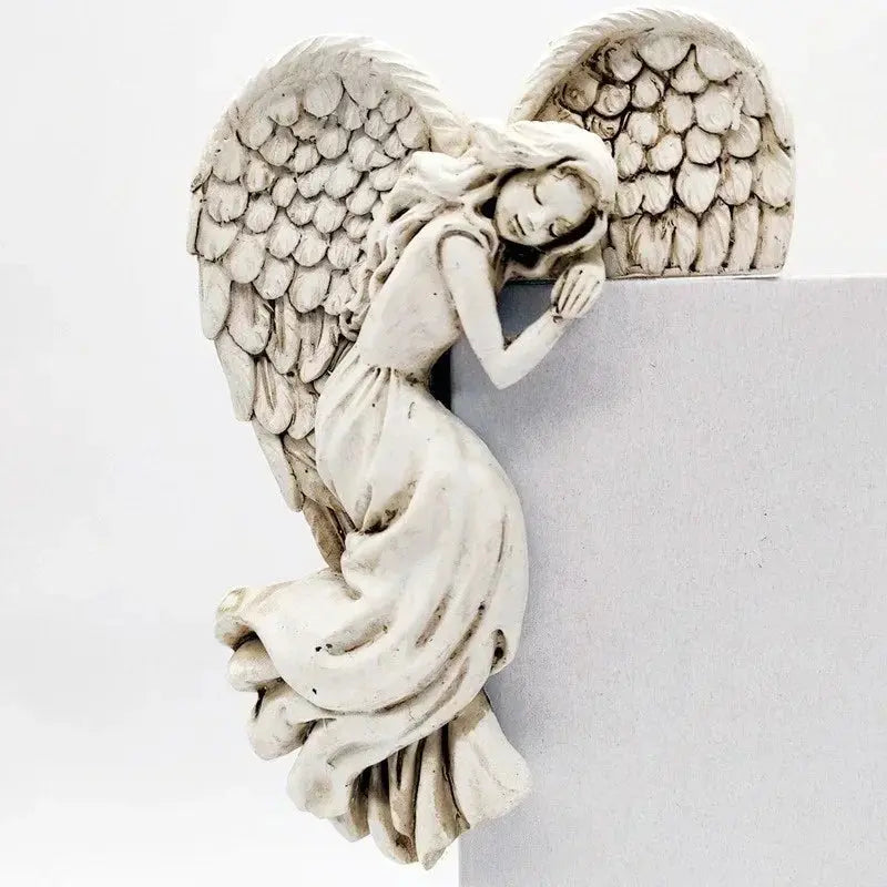 Corner Wall Decoration Angel Wings Resin Space-Saving