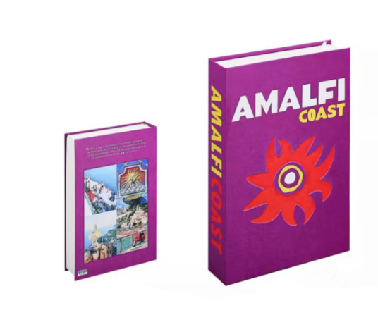 Decorative Book Travel-Themed Elegant Coffee Table Size