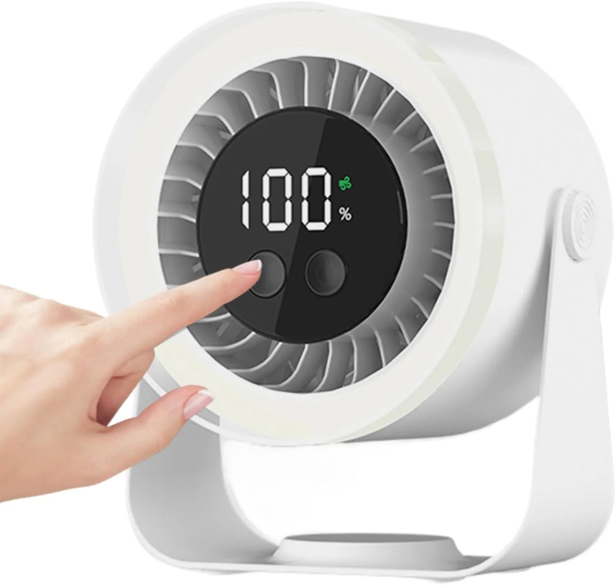 Desk Fan Ultra-Quiet 10 Speeds USB-C Rechargeable 10H