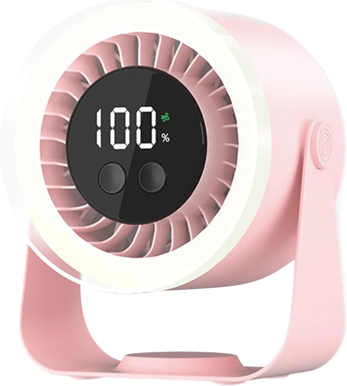 Desk Fan Ultra-Quiet 10 Speeds USB-C Rechargeable 10H