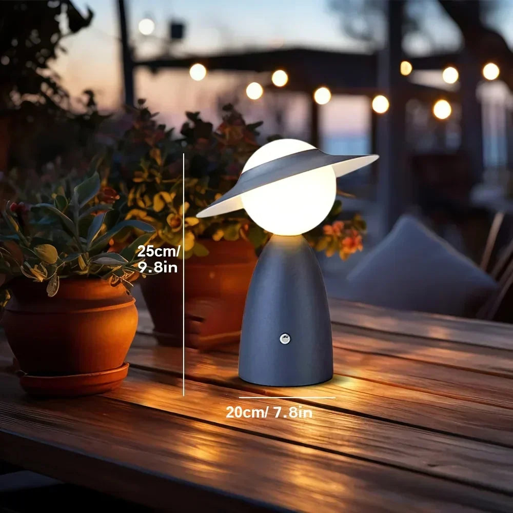 Desk Lamp Battery-Powered Wireless Charging Touch Control
