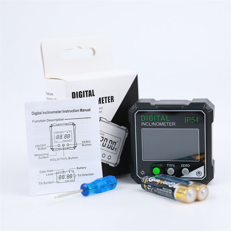 Digital Angle Gauge Magnetic Base Hands-Free 0.2° Accuracy