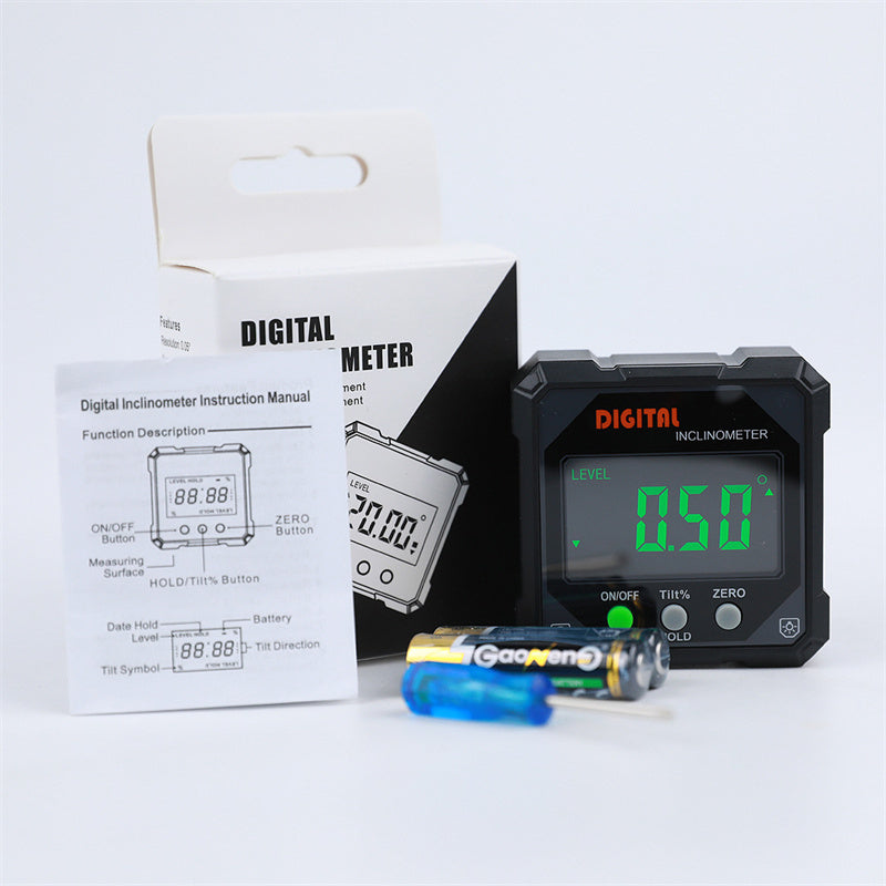Digital Angle Gauge Magnetic Base IP54 0.2° Accuracy
