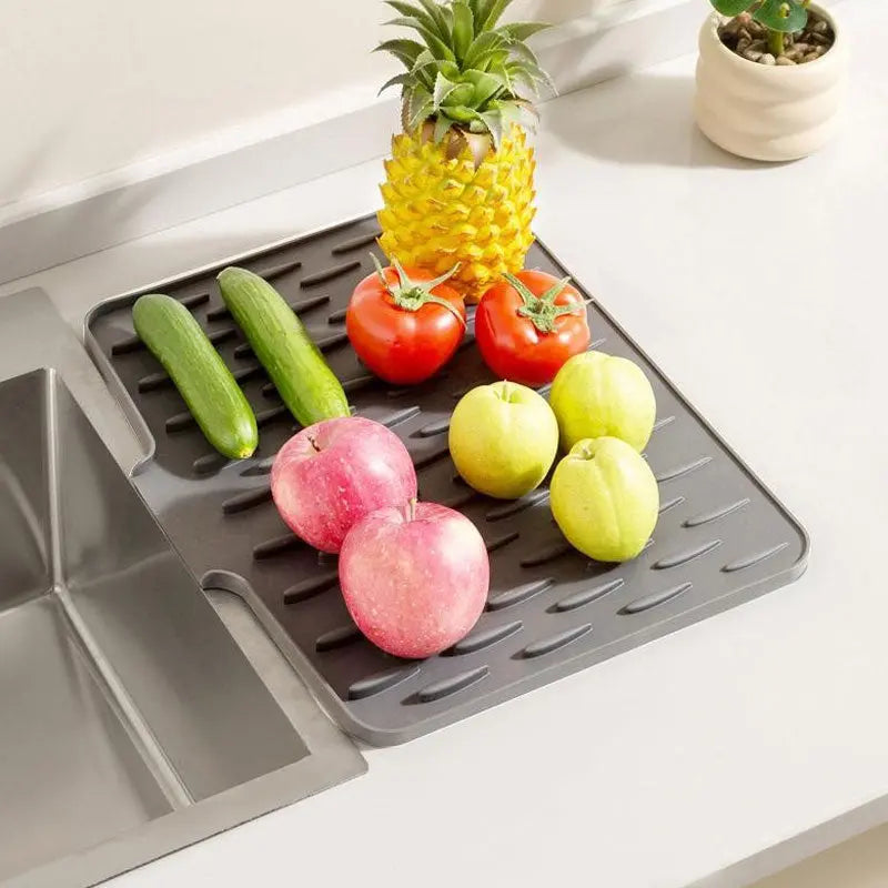 Dish Drying Mat Silicone Quick-Drain & Heat-Resistant
