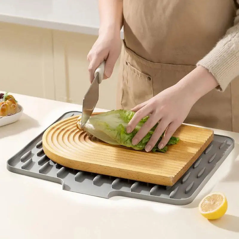 Dish Drying Mat Silicone Quick-Drain & Heat-Resistant