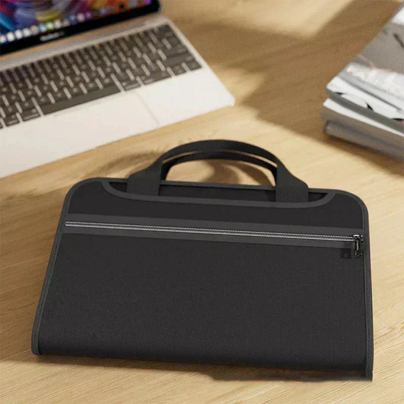 Document Folder Fire-Resistant Water-Resistant 12-Compartment