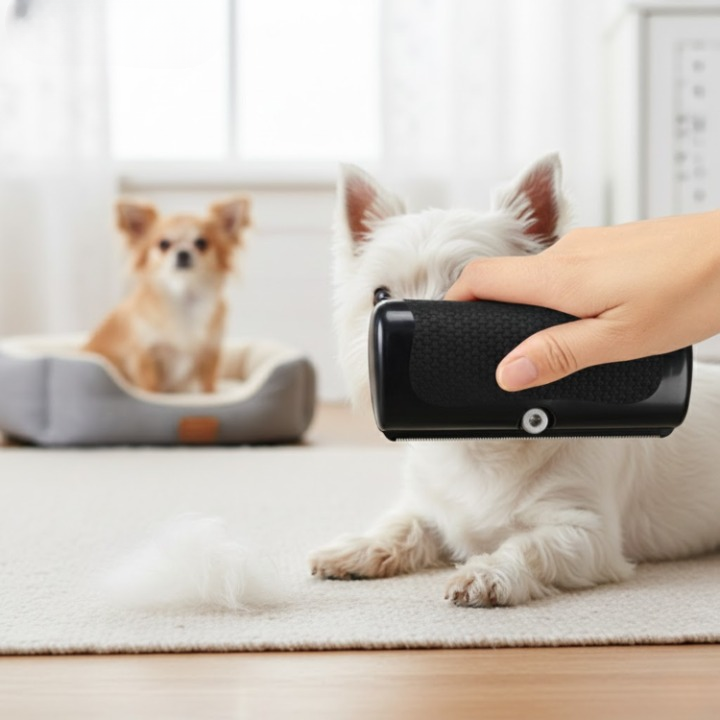 Dog Brush Dense Metal Bristles Reduces Shedding