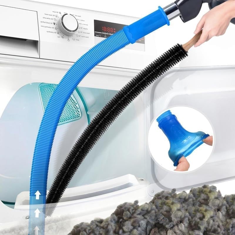 Dryer Vent Brush Flexible Long Universal Vacuum Adapter