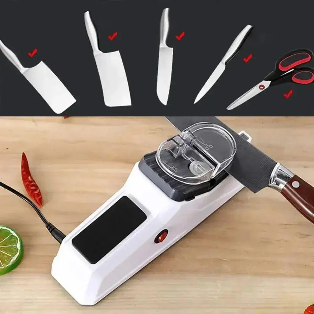 Electric Knife Sharpener USB Rechargeable Cordless Non-Slip