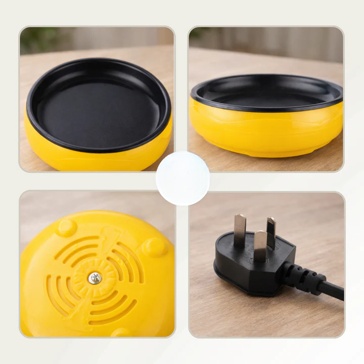Electric Mini Pan Non-Stick Fast Heating & Automatic Shut-Off