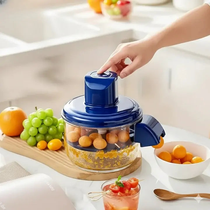 Electric Peeler One-Button 5 Stainless Steel Blades & Washable Parts