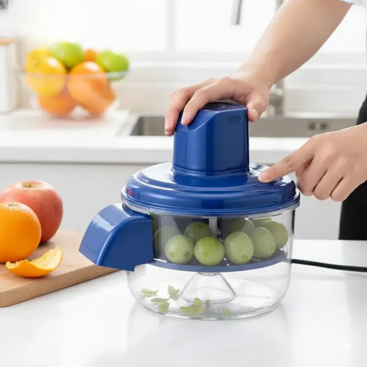 Electric Peeler One-Button 5 Stainless Steel Blades & Washable Parts