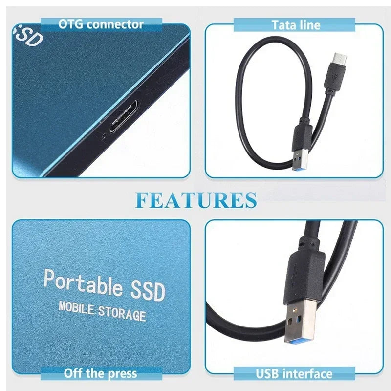 External SSD 128GB USB-C 520 MB/s