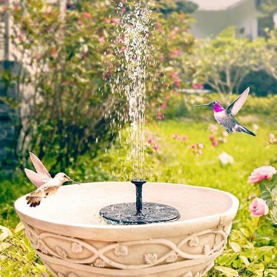 Floating Fountain Solar-Powered Six Interchangeable Heads