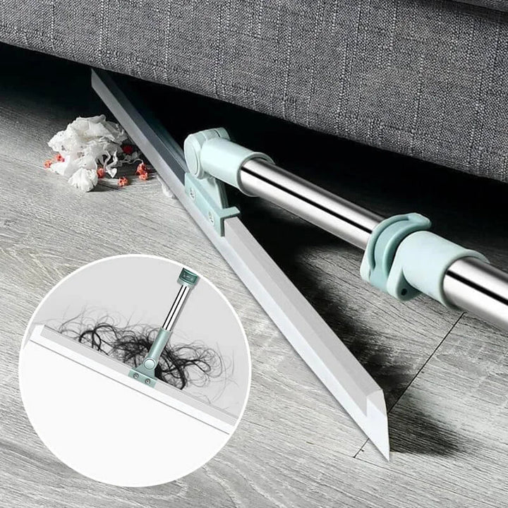 Floor Mop Telescopic Handle 180° Swivel High-Density Silicone