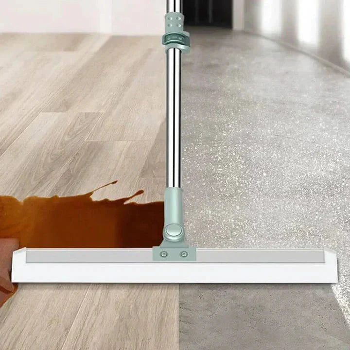 Floor Mop Telescopic Handle 180° Swivel High-Density Silicone