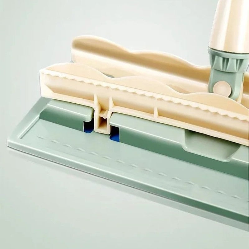 Floor Mop Telescopic Handle 360° Flexible Microfiber Pad