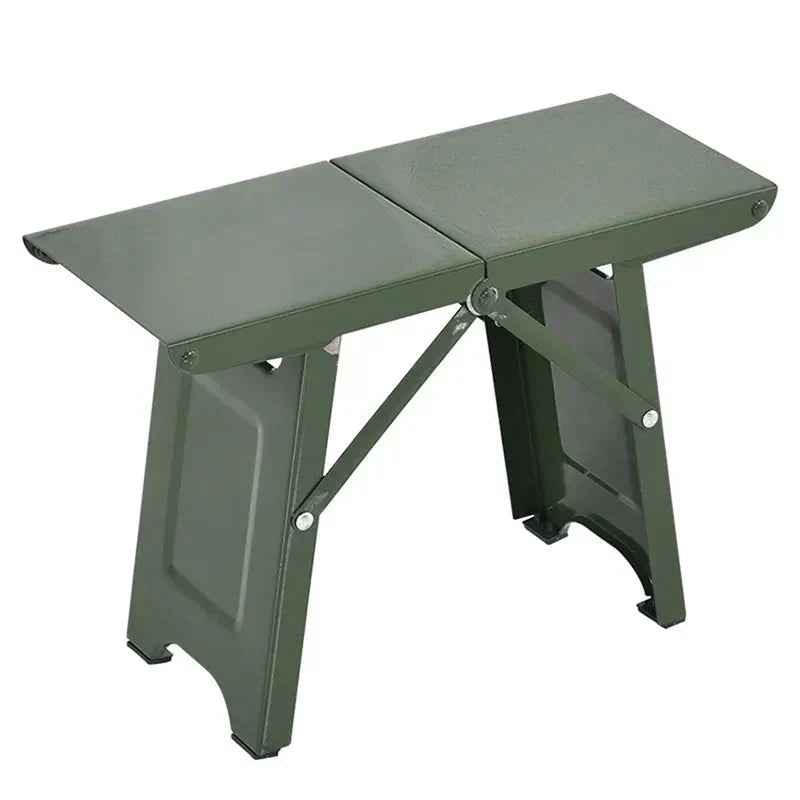 Folding Camping Stool Ultralight Steel Frame 265 lb Capacity
