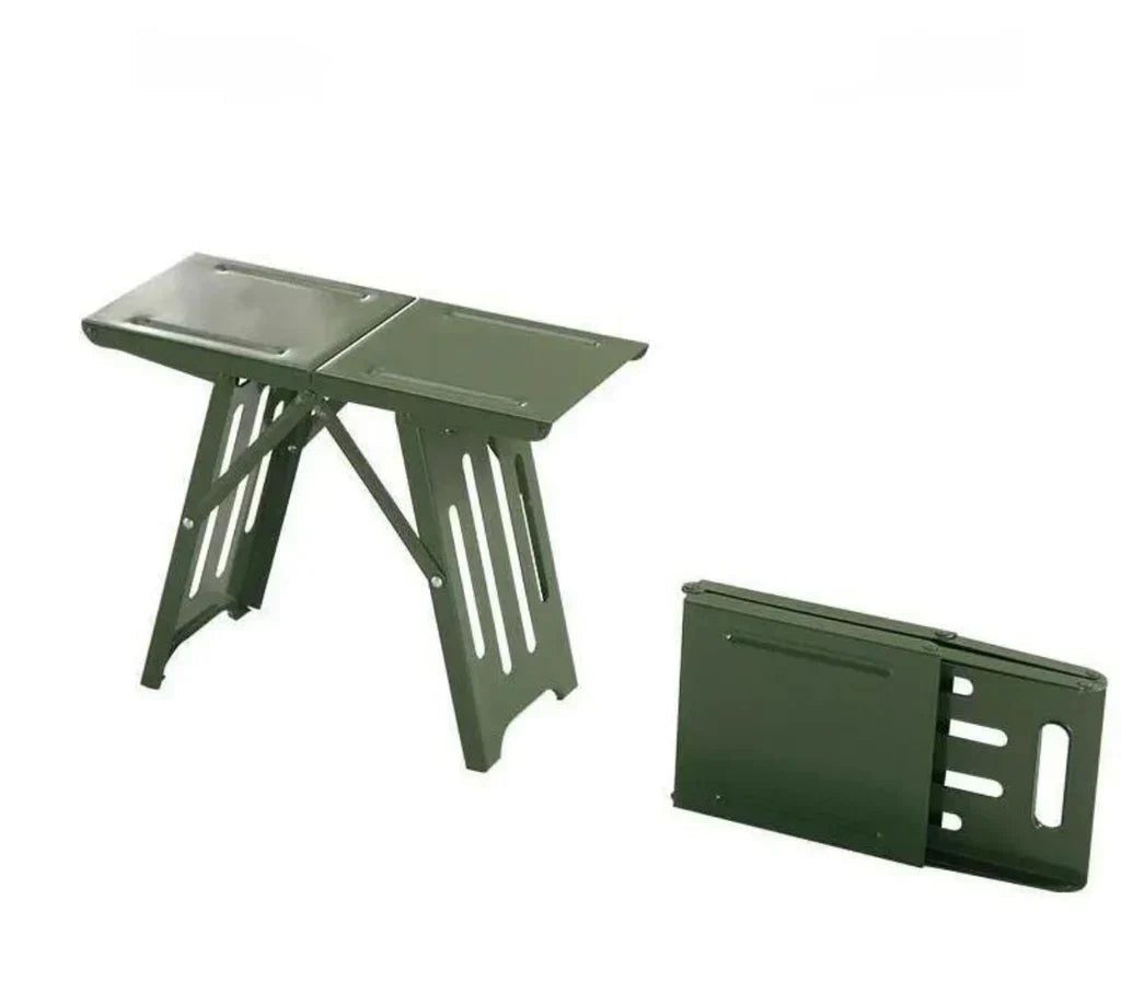 Folding Camping Stool Ultralight Steel Frame 265 lb Capacity