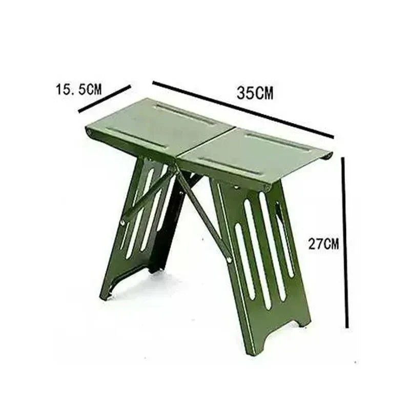 Folding Camping Stool Ultralight Steel Frame 265 lb Capacity