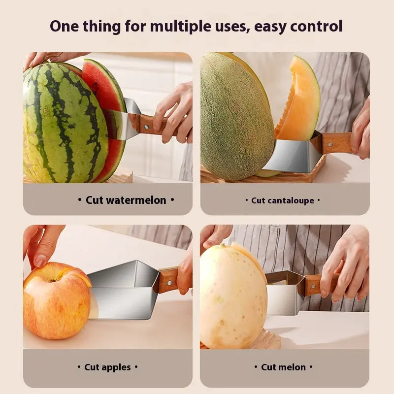Fruit Slicer Stainless Steel Blade Ergonomic Non-Slip Handle